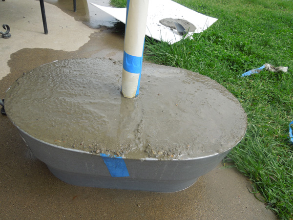 Easy, Illustrated Instructions on How to Make a Concrete Patio Umbrella