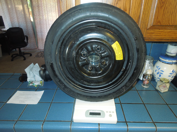 How Much Does A Spare Tire Weigh 