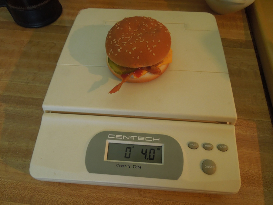 The Weight of a Bacon Cheeseburger