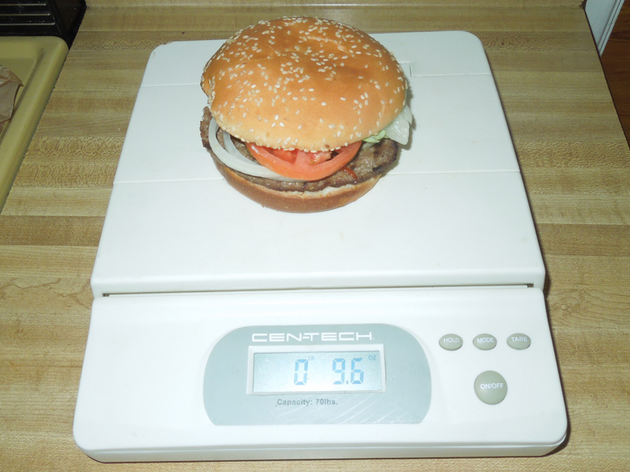 The Weight of a Burger King Sandwich