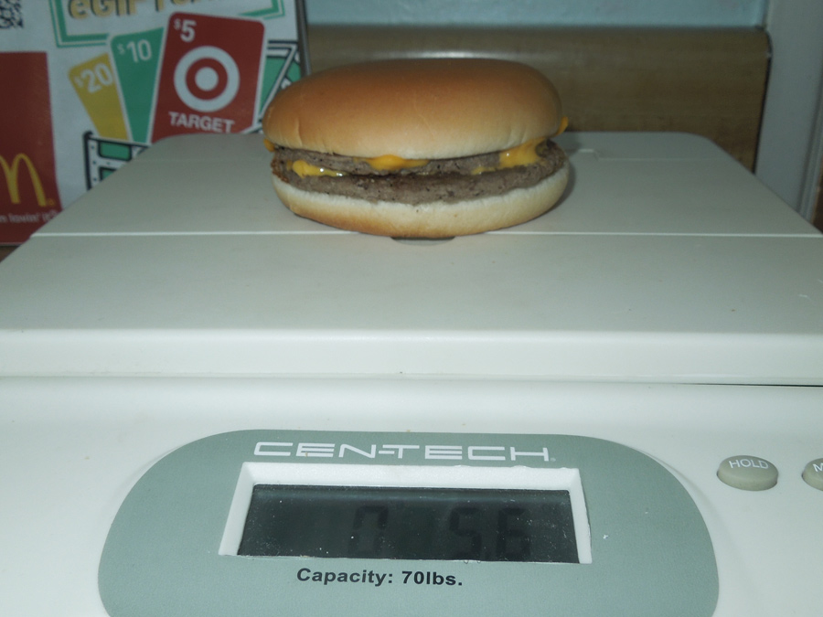 The Weight of a Double Cheeseburger