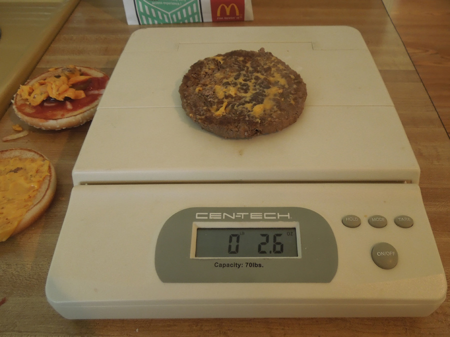 The Weight of a Quarter Pounder