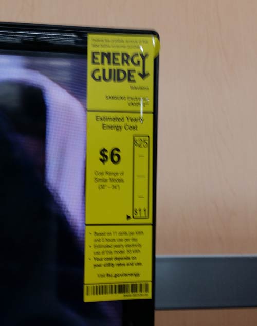 Energy Star Television Label