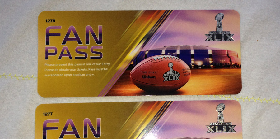 Superbowl Fan Zone Passes, 2015