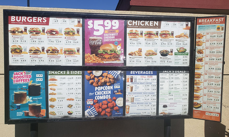 menu jack in the box usa