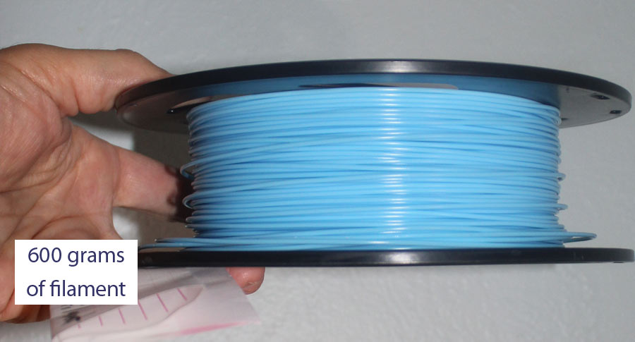 600 grams of filament are left
