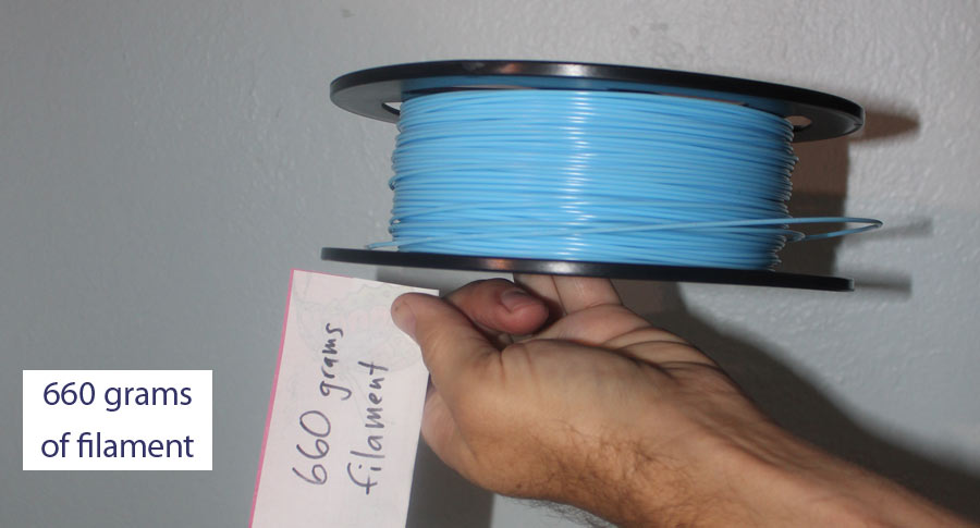 660 grams of filament are left?