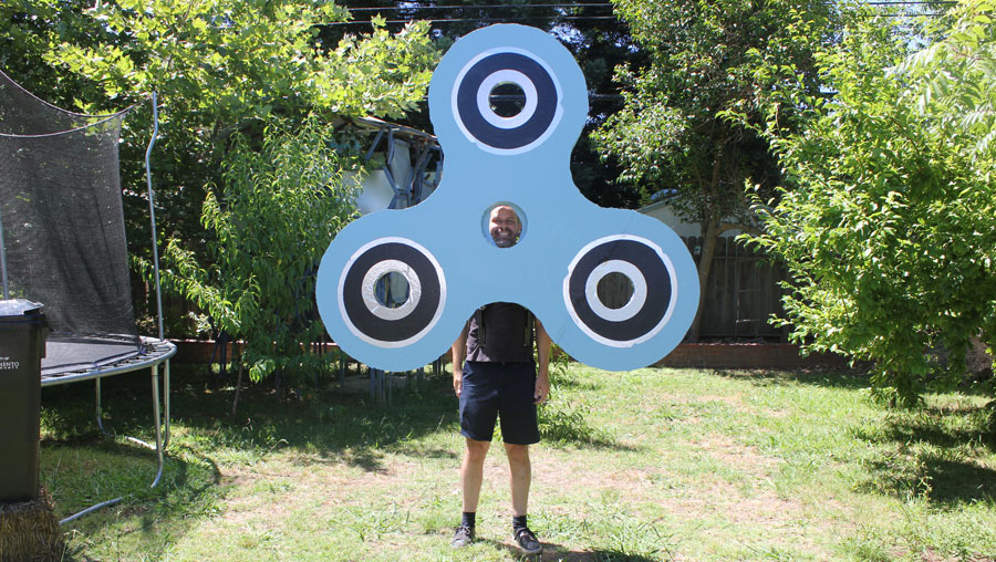 Large fidget spinner on sale