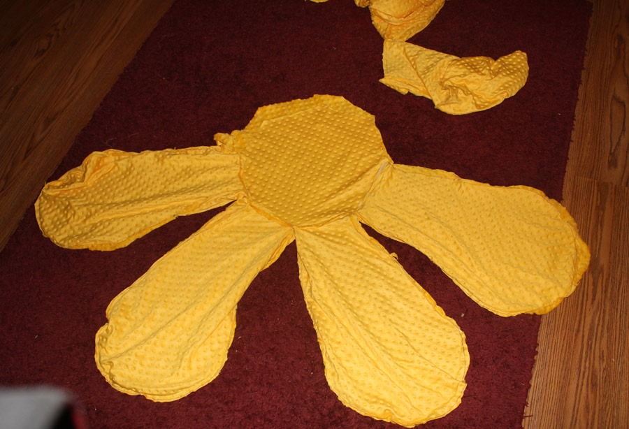 Yellow Flower Chair Cushion