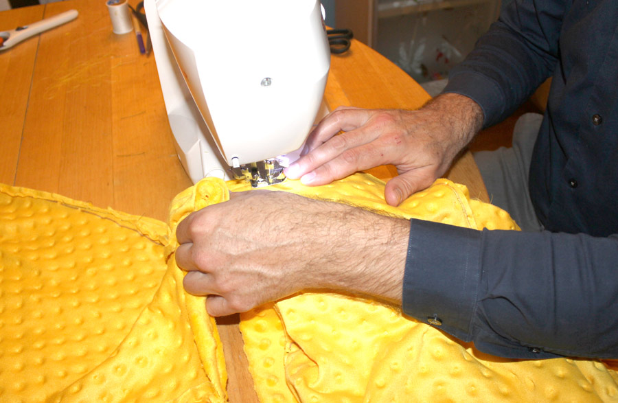 Yellow Flower Chair Cushion