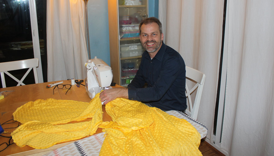 Yellow Flower Chair Cushion