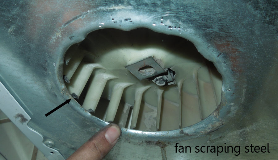 Fan Scraping steel