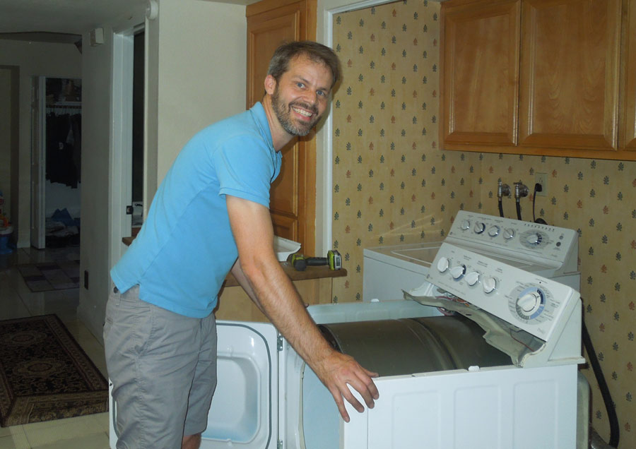 Rob Leaning on Fixed Dryer