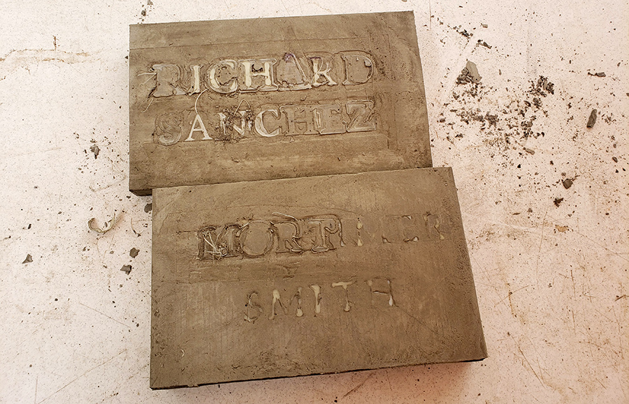 Rick and Morty Cement Cornerstone Prank