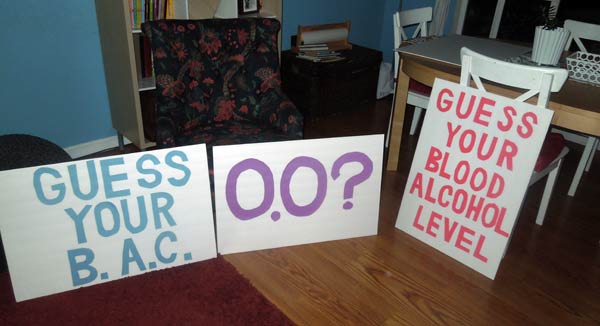 BAC booth signs