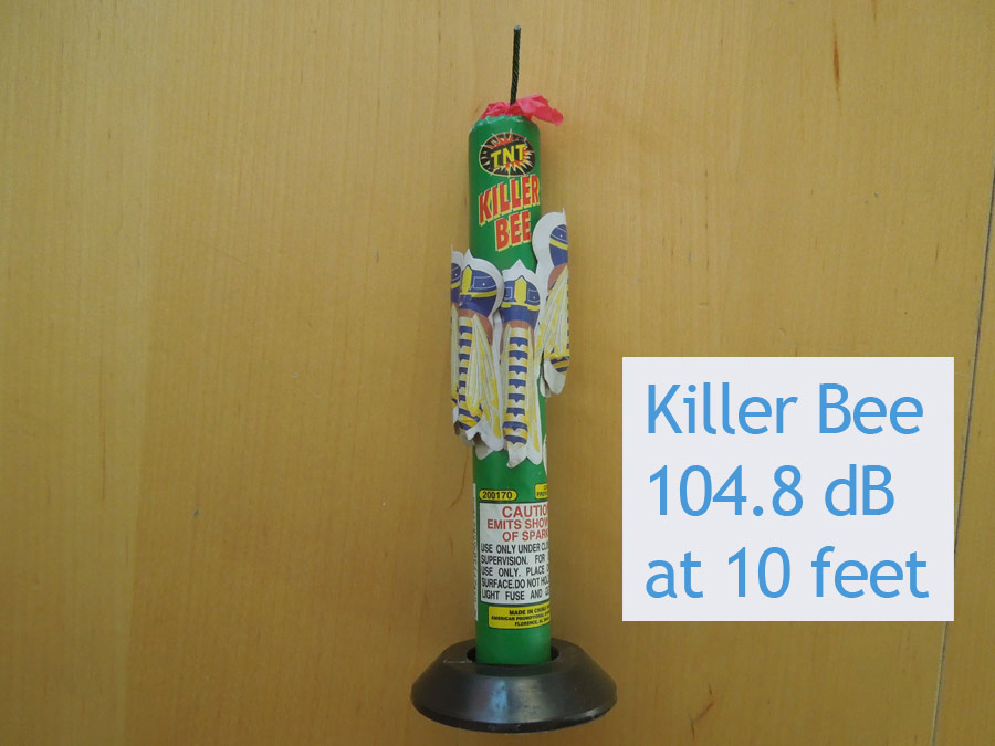 Killer Bee Firework Sound Level