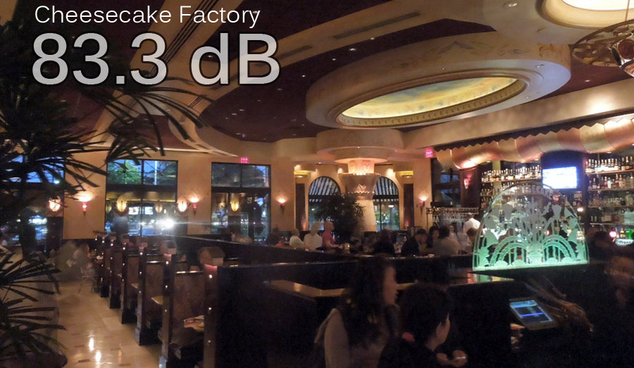 Cheesecake Factory Sound Level