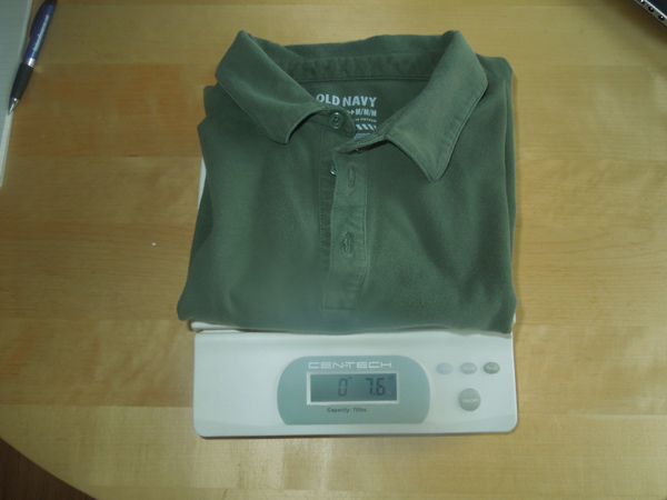 8 oz polo shirt