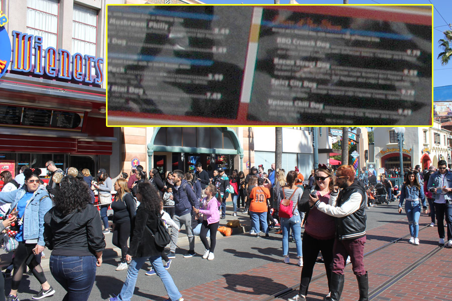 Food Menu Prices in Disneyland