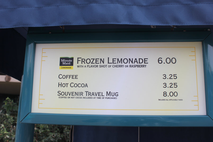 Food Menu Prices in Disneyland