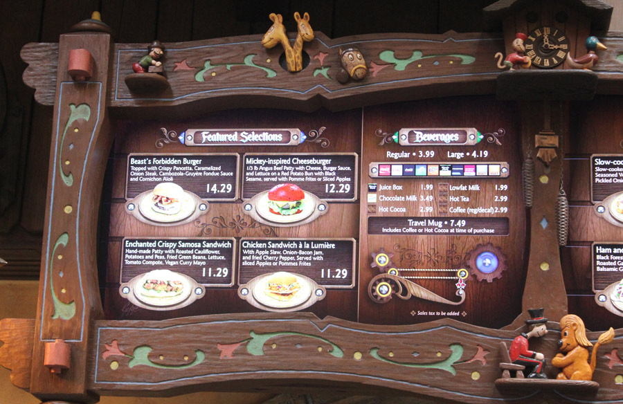 Food Menu Prices in Disneyland