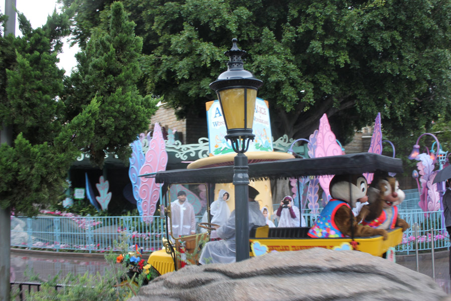 Disneyland in the rain