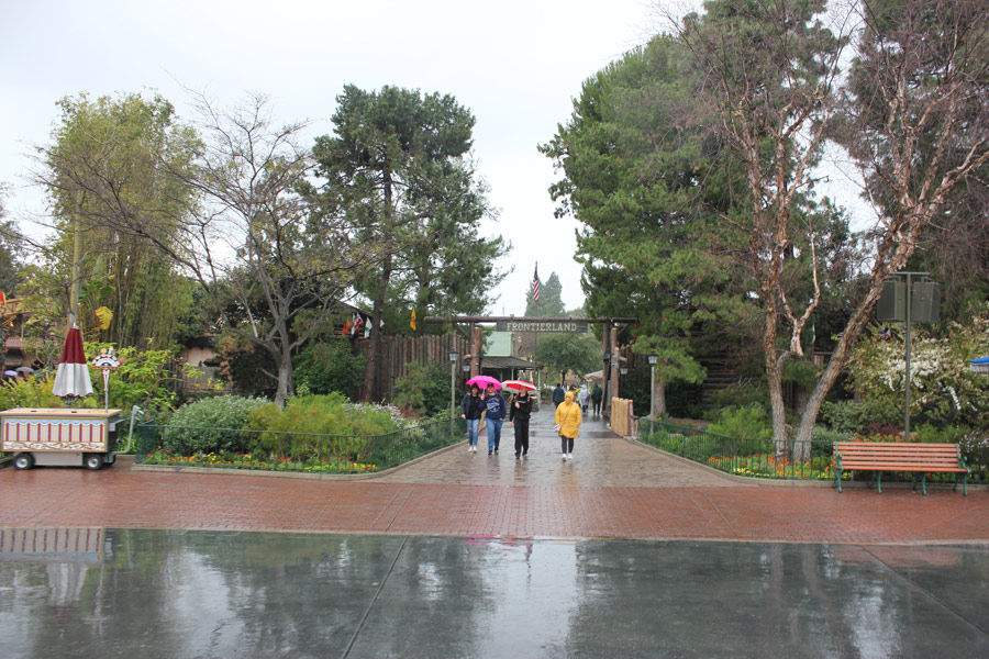 Disneyland in the rain