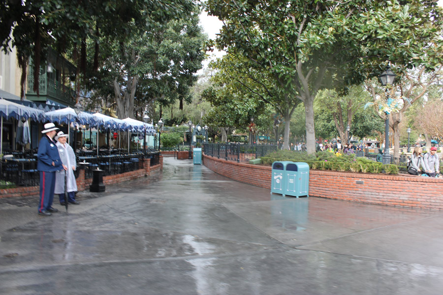 Disneyland in the rain