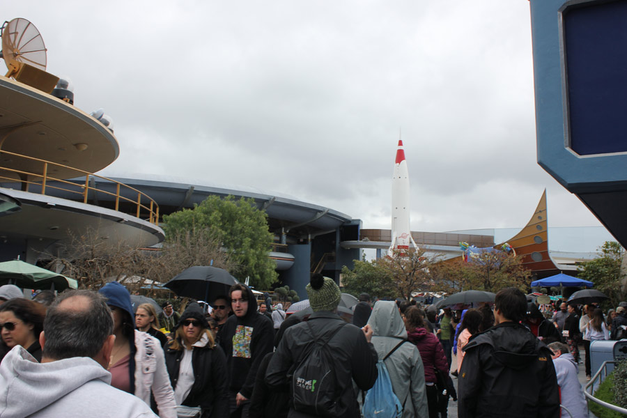 Disneyland in the rain