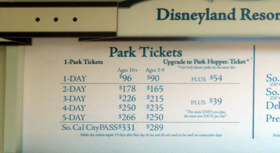 Park Hopper Tickets